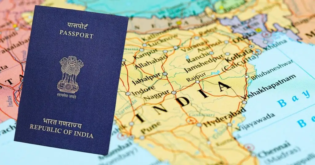 Indian passport image
